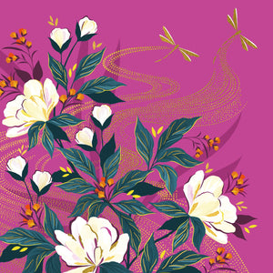 sara-miller-pink-floral-dragonflies-sara-miller-card