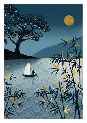 sakura-heights-moon-over-lake