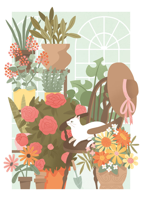 Under the apple tree - Cat in Orangery